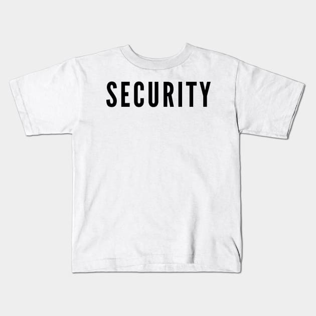 Security Kids T-Shirt by Myartstor 